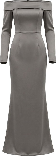 Off-shoulder gown